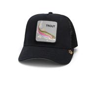 Goorin Bros. Catch You Later - Cappello Trucker In Tela Nero Basecap Mesh Pesce