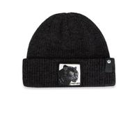 Goorin Bros. Il Beanie Panther Void Nero Unisex Con Patch Pantera Nuovo