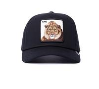 Goorin Bros. King 100 - Cappello Trucker In Tela Nera Con Stampa Di Leone