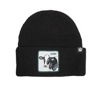 Goorin Bros. Cappello Beanie Hat Cuffia Con Patch Frontale E Logo Su Lato Nero Unisex