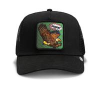 Goorin Bros. OG Trucker Cap Core Mesh Freedom Eagle PopArt Adler Patch, Nero