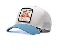 Goorin Bros. Squad Flammingo Bianco Blu Berretto da Camionista Regolabile