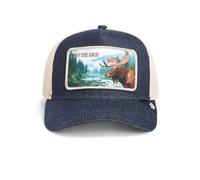 Goorin Bros.Staycation Trucker Cap Grigio Denim Berretto da Baseball Mesh Alce