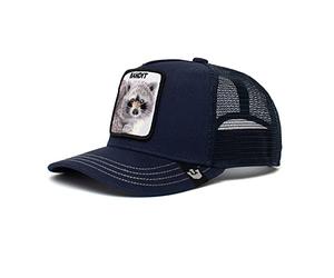 Goorin Bros. Sticky Bandit Racoon Waschbär Navy Kids Trucker Cap - One-Size