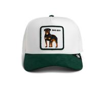 Goorin Bros. Suede Bad Boy Trucker Cap Dust/Guard Basecap Mesh Bianco Cane