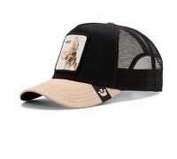 Goorin Bros. The Amigo Cane Nero Beige Berretto da Camionista Regolabile