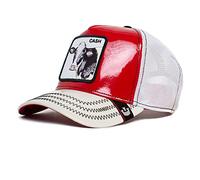 Goorin Bros The Farm Cappello da baseball da camionista, unisex, in finta pelle, ad alta lucentezza, regolabile, colore: nero, Taglia unica