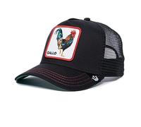 Goorin Bros. The Farm Cappello da camionista unisex, in mesh, regolabile, nero (El Gallo), taglia unica, Taglia unica