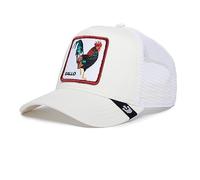 Goorin Bros., The Farm, Cappello trucker unisex, regolabile, in mesh, bianco (modello El gallo), taglia unica, con scritta in spagnolo, Taglia unica