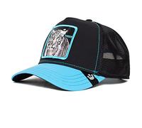 Goorin Bros., The Farm Glow Cats Collection, Cappello trucker unisex, si illumina al buio, a strisce blu, taglia unica, Taglia unica