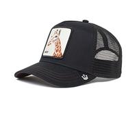 Goorin Bros., The Farm The Giraffe - Cappellino trucker unisex, con chiusura a scatto sul retro regolabile, nero, taglia unica, Taglia unica