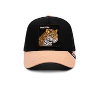 Goorin Bros. The Pantera Leopardo Nero Beige Berretto da Camionista Regolabile