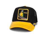 Goorin Bros. The Rowdy Bird Pappagallo Nero Giallo Berretto da Camionista Regolabile