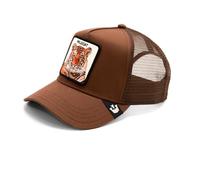 Goorin Bros. The Wildcat Tiger Tigre Marrone Berretto da Camionista Regolabile