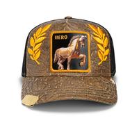 Goorin Bros. Trucker Cap Marrone Horse Ghashion Basecap Con Ricamo Alloro