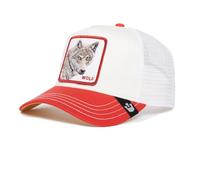 Goorin Bros. Wolf Fan The Wolf Lupo Bianco Rosso Berretto da Camionista Regolabile