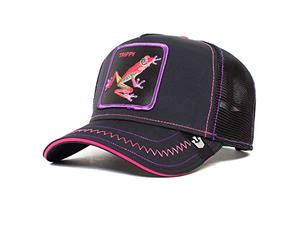 Goorin Brothers, Cappello da Baseball da Uomo The Farm Core, Unisex, Regolabile, in Rete, Nero (Triiipppy), Taglia Unica