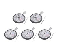 Goorvoucs 5X Movimento NH36 Corona a 3.8 O'Clock Orologio Meccanico di Ricambio Movt per Diver's MOD Sub 24 Gioielli Data Bianca, Font, bianco