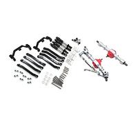 Goorvoucs Telaio in metallo tiranti sospensione Link Mount con ingranaggi anteriore e posteriore ponte asse sterzo asta set