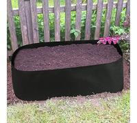 Goosacyon Aiuola da giardino rialzata, 2 x 1,2 m, divisa, rialzata, in feltro, rettangolare, per piante, fiori, frutta, erbe, verdure