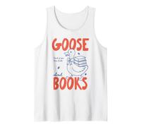 Goose Book Club Reader Book Lover Silly Bookworm Bookish Canotta