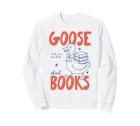 Goose Book Club Reader Book Lover Silly Bookworm Bookish Felpa