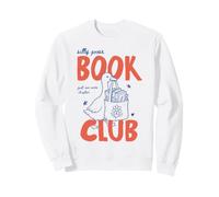 Goose Book Club Reader Book Lover Silly Bookworm Bookish Felpa
