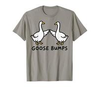 Goose Bumps Funny Silly Goose Meme Maglietta