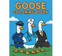 Goose Coloring Books for Adults and Kids: 50 Simple and Easy Large Designs for Relaxation