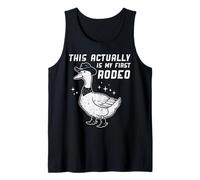 Goose Cowboy This My First Rodeo Funny Western Uomini Donne Bambino Canotta