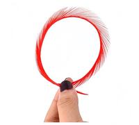 Goose feathers Fly Tying Materials Tools Goose Wing Biots Marabou Feathers Stonefly Nymph Tails Quills Wings Tail Spheasant tai Nymph fly tying Wrap Lure Fishing (Bright red,100pcs)