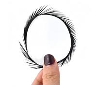 Goose feathers Fly Tying Materials Tools Goose Wing Biots Marabou Feathers Stonefly Nymph Tails Quills Wings Tail Spheasant tai Nymph fly tying Wrap Lure Fishing (Black,50pcs)