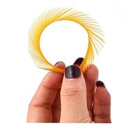 Goose feathers Fly Tying Materials Tools Goose Wing Biots Marabou Feathers Stonefly Nymph Tails Quills Wings Tail Spheasant tai Nymph fly tying Wrap Lure Fishing (Yellow,100pcs)