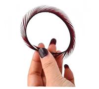 Goose feathers Fly Tying Materials Tools Goose Wing Biots Marabou Feathers Stonefly Nymph Tails Quills Wings Tail Spheasant tai Nymph fly tying Wrap Lure Fishing (Wine red,100pcs)