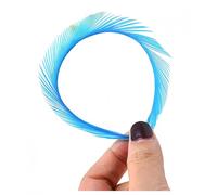 Goose feathers Fly Tying Materials Tools Goose Wing Biots Marabou Feathers Stonefly Nymph Tails Quills Wings Tail Spheasant tai Nymph fly tying Wrap Lure Fishing (Navy blue,100pcs)