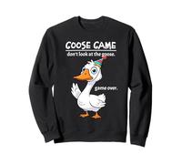 Goose Game Don't Look at The Goose Game Over Funny Felpa
