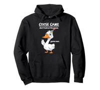 Goose Game Don't Look at The Goose Game Over Funny Felpa con Cappuccio