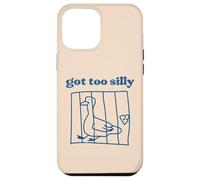 Goose Got Too Silly Prison Divertente Carcere Animale Bambini Uomini Donne Custodia per iPhone 12 Pro Max