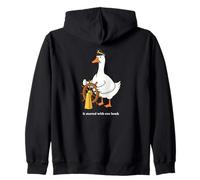 Goose Honk Capitano Origin Story Divertente Sciocco Felpa con Cappuccio
