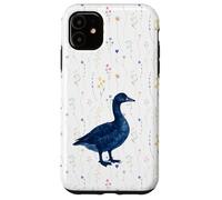Goose Lover Vintage Blue Cottagecore Nature Bird Watching Custodia per iPhone 11