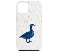 Goose Lover Vintage Blue Cottagecore Nature Bird Watching Custodia per iPhone 13