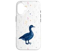 Goose Lover Vintage Blue Cottagecore Nature Bird Watching Custodia per iPhone 16