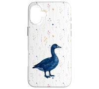 Goose Lover Vintage Blue Cottagecore Nature Bird Watching Custodia per iPhone 16 Plus