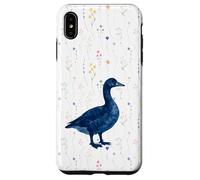 Goose Lover Vintage Blue Cottagecore Nature Bird Watching Custodia per iPhone XS Max
