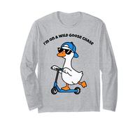 Goose Meme Bambini Ragazzi Bambini Bambini Uomini papà su Un Goose Chase Maglia a Manica