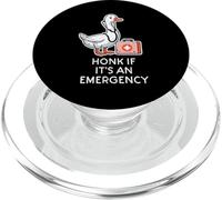 Goose Nurse Honk If Emergency Funny ER Scrub Top Uomo Donna PopSockets PopGrip per MagSafe