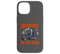 Goose on the Loose Motociclista Custodia per iPhone 14