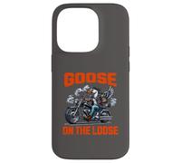 Goose on the Loose Motociclista Custodia per iPhone 14 Pro