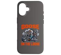 Goose on the Loose Motociclista Custodia per iPhone 16