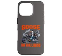 Goose on the Loose Motociclista Custodia per iPhone 16 Pro